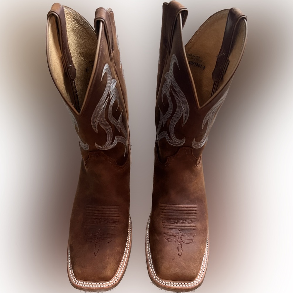 Justin Bender Brown boots.